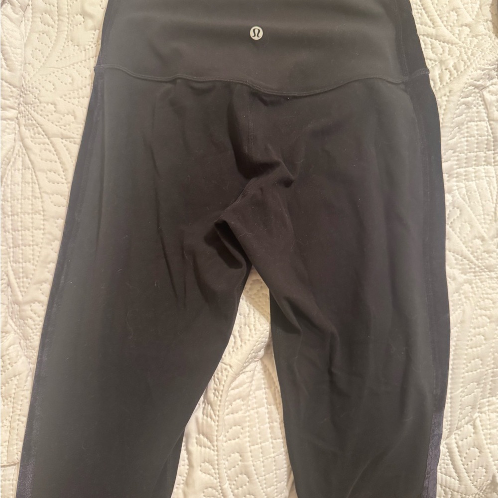 Lululemon align high rise leggings with velvet trim